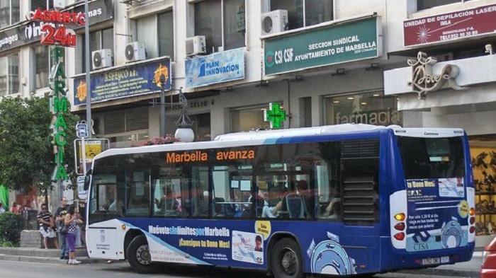 Городской автобус в Марбелье