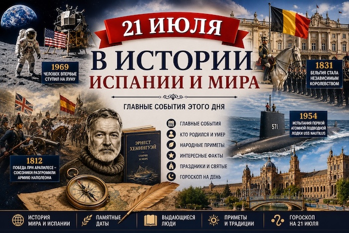 21 июля день в истории Испании и мира