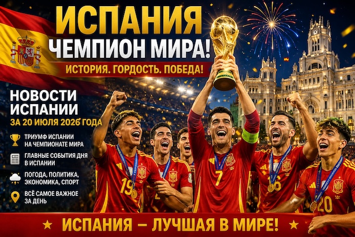 Новости в Испании сегодня 20 июля 2026 года