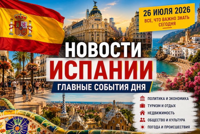 Новости Испании сегодня 26 июля 2026 года