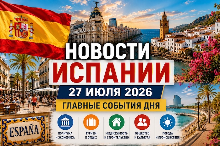 Новости Испании сегодня 27 июля 2026 года