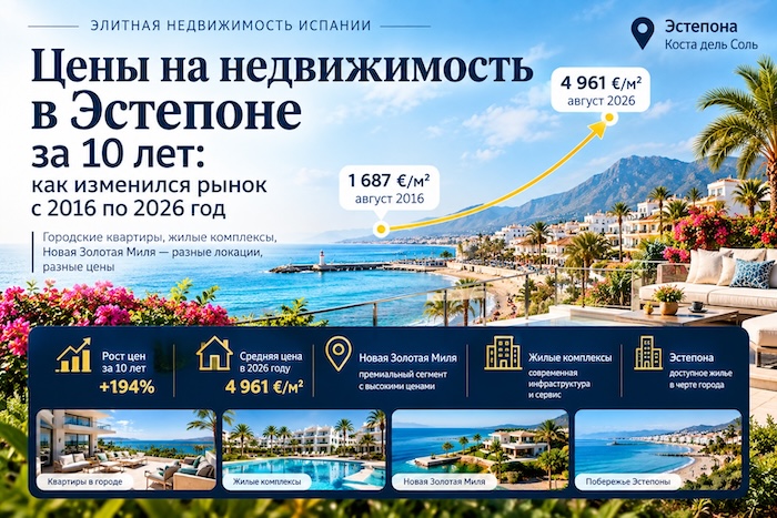 Цены на недвижимость в Эстепоне